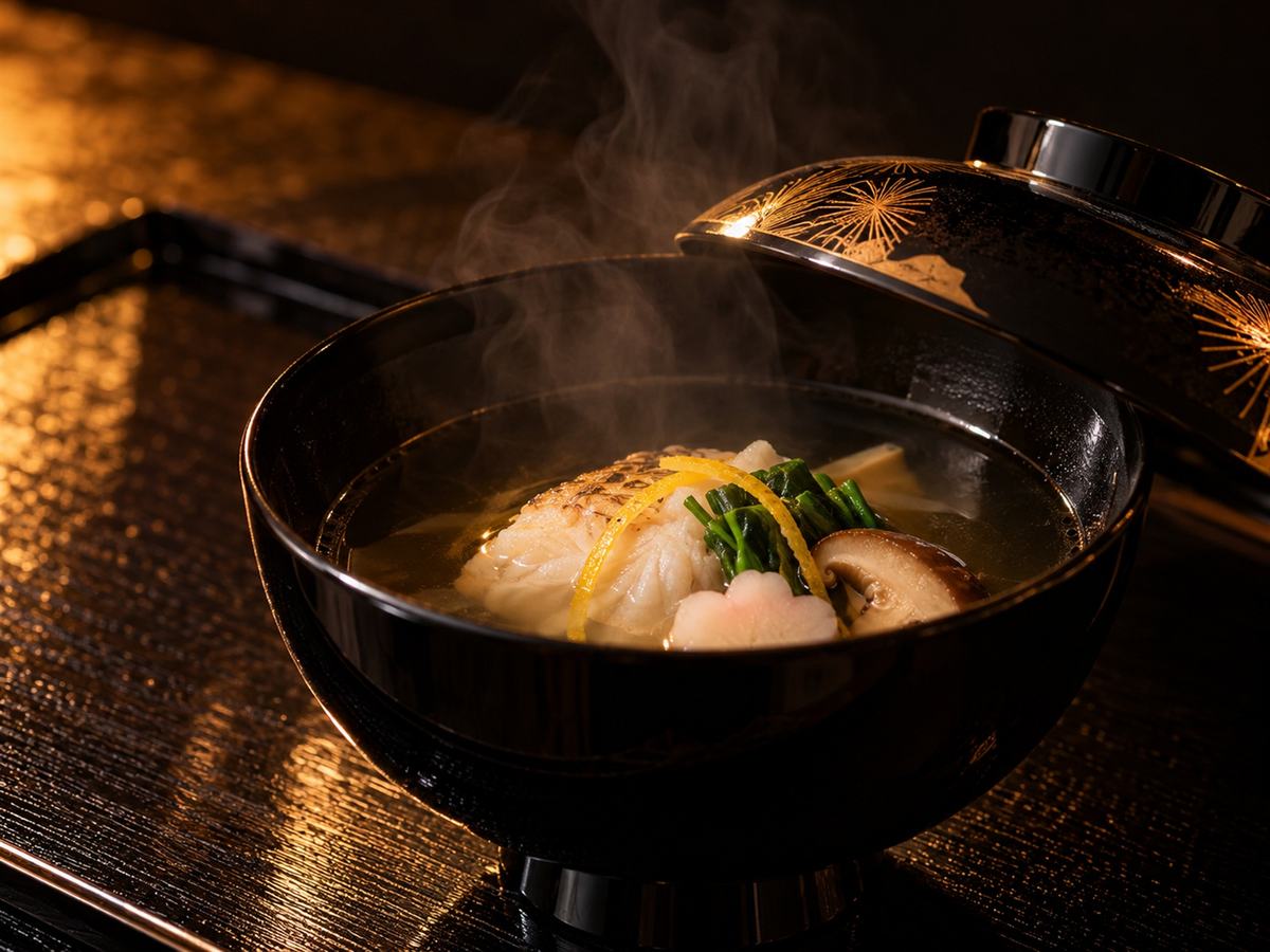 湯気の立つ椀物